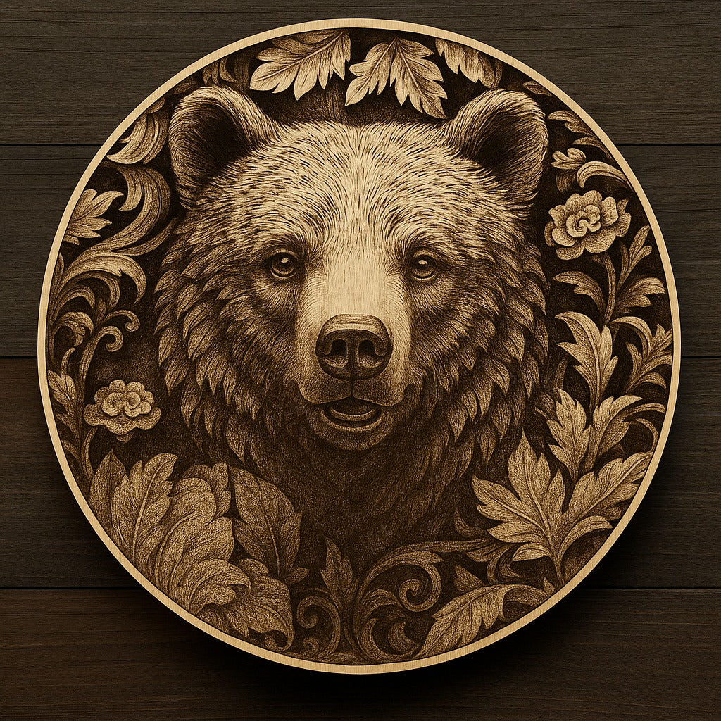 Grizzly Majesty 14 inch Laser Engraved Wildlife