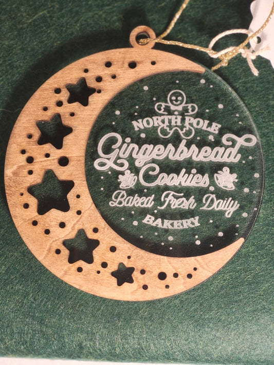 🍪 North Pole Gingerbread Bakery Ornament