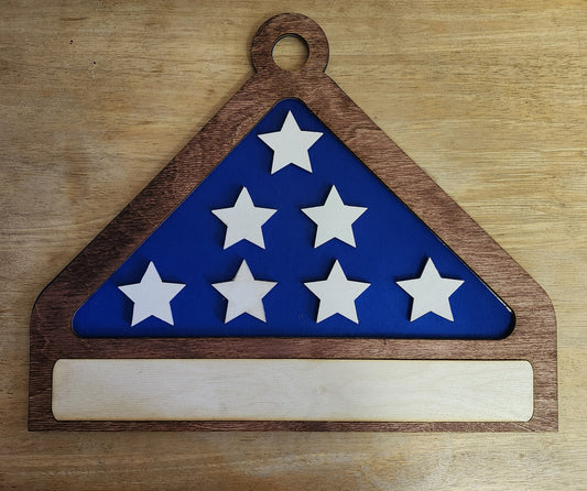 Memorial Flag Wall Art – Personalized Tribute