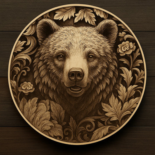 Grizzly Majesty 14 inch Laser Engraved Wildlife